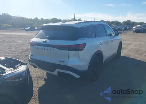 2025 Infiniti Qx60 Luxe Awd z USA, uszkodzony, nr VIN 5N1AL1FS4SC337875